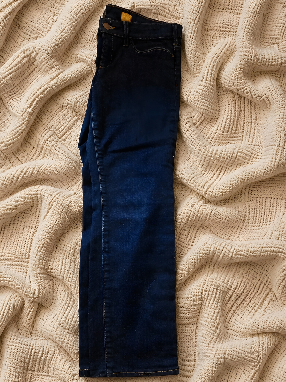 Pilcro and the Letterpress Deep Indigo Straight Leg Jeans